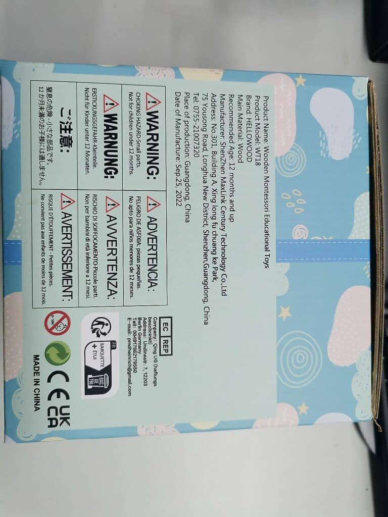 HELLOWOOD Wooden Activity Cube, 8-in-1 Montessori Toys for 12+ Months Babies, Educational Learning Toys for Toddlers Age 1-2, First Birthday Gift | Bonus Sorting Stacking Board and Word Cards