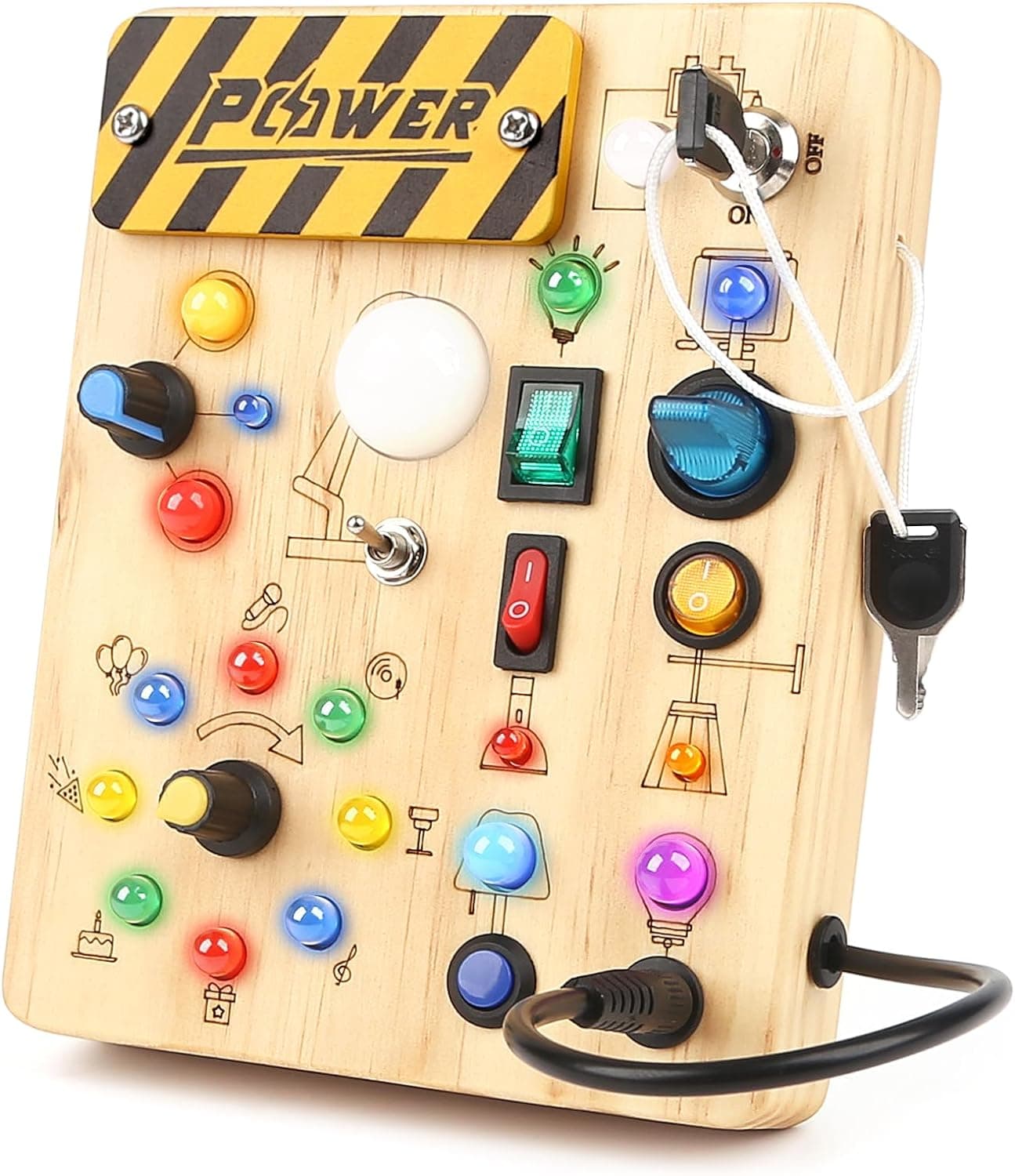 Joyreal Montessori Busy Board Wooden Sensory Toys Review - Fine Motor Skills article