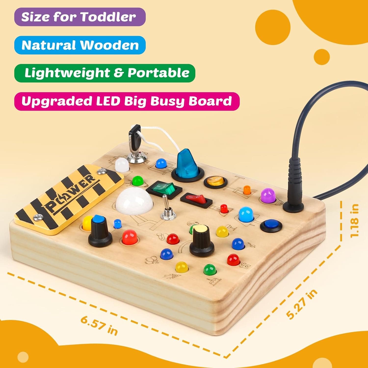 Joyreal Montessori Toddler Busy Board Review - Fine Motor Skills article