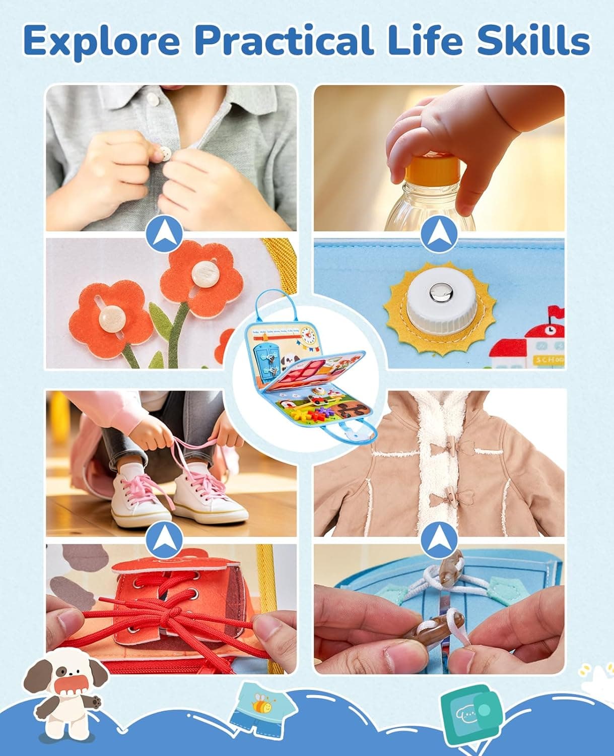 JoyCat Busy Board Montessori Toy Review - Fine Motor Skills article