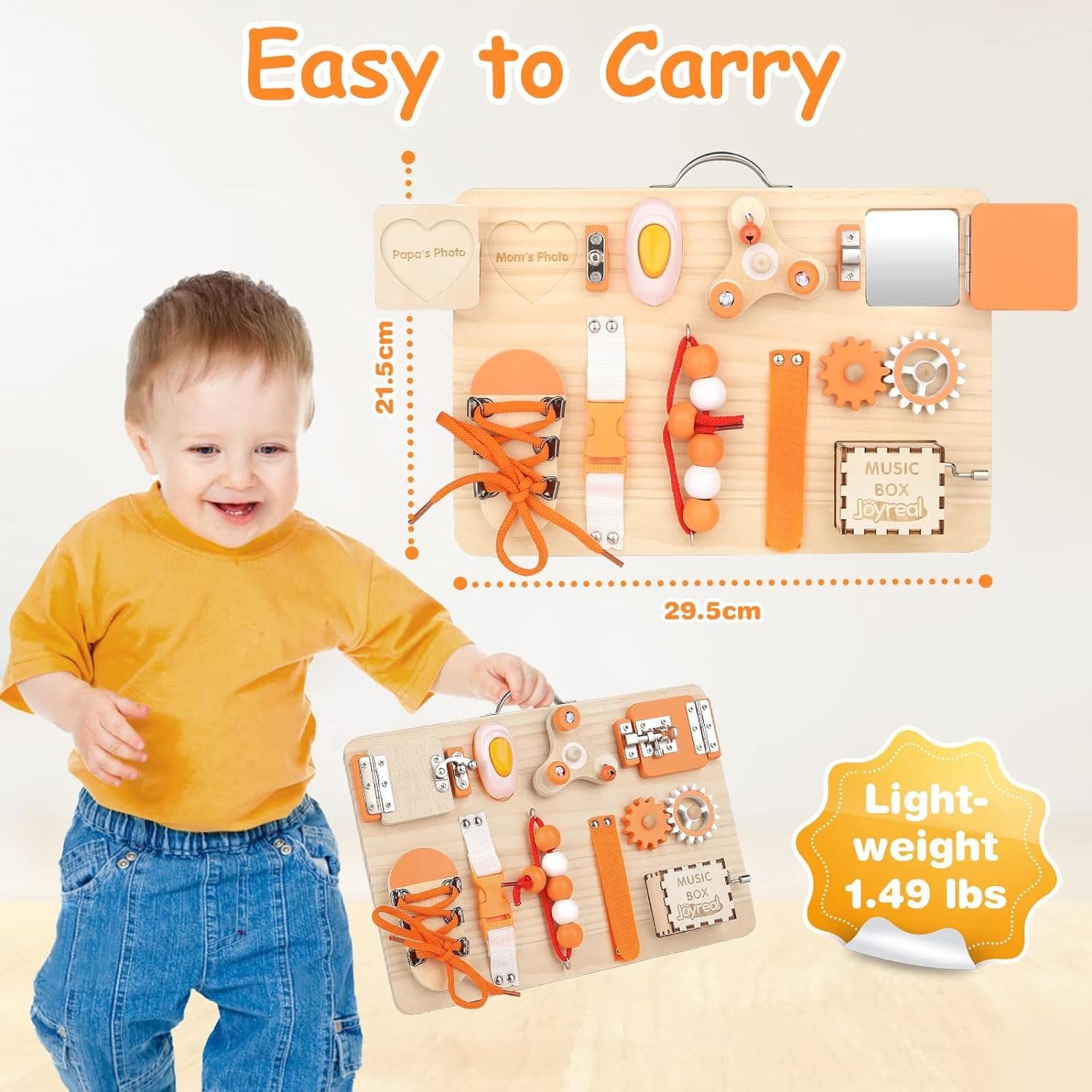 Joyreal Wooden Busy Board Review - Fine Motor Skills article