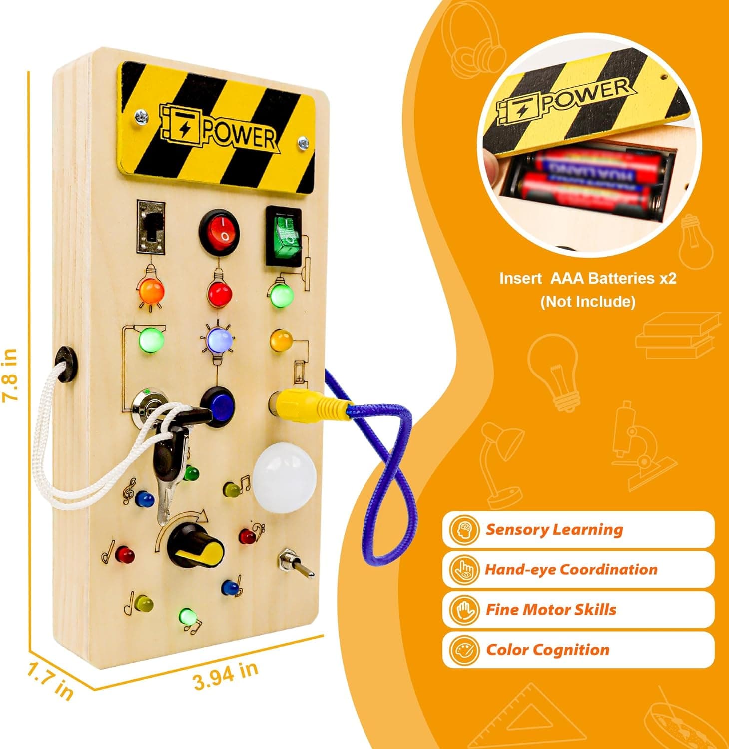 Montessori Switch Busy Board Review - Educational Toys tagged article