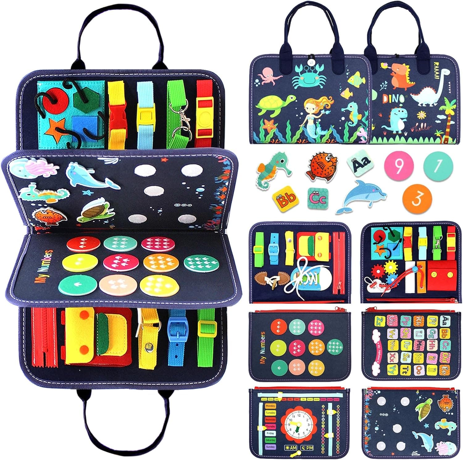 Qizfun Busy Board Montessori Toy Review - Educational Toys tagged article