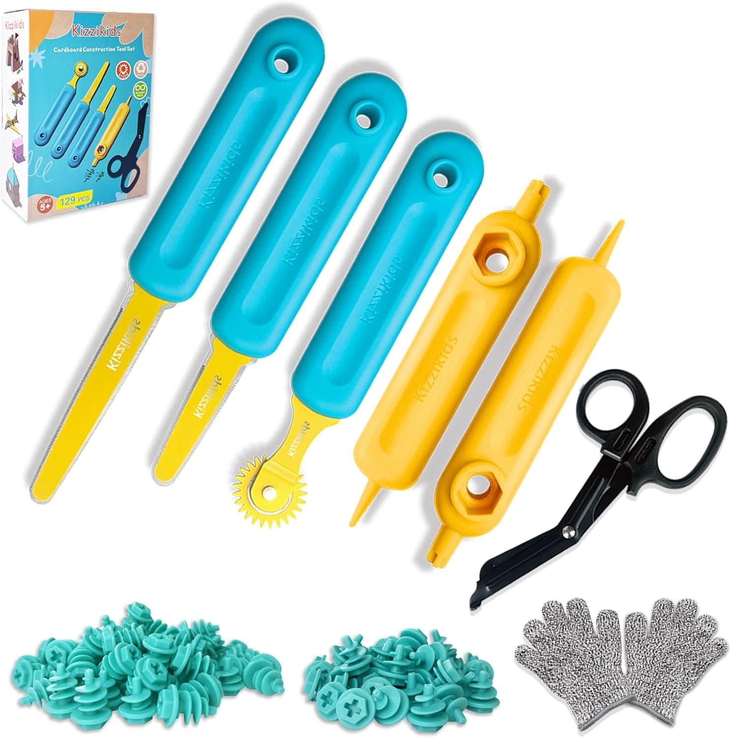 129 Piece Cardboard Tools for Kids Review - Kids tagged article