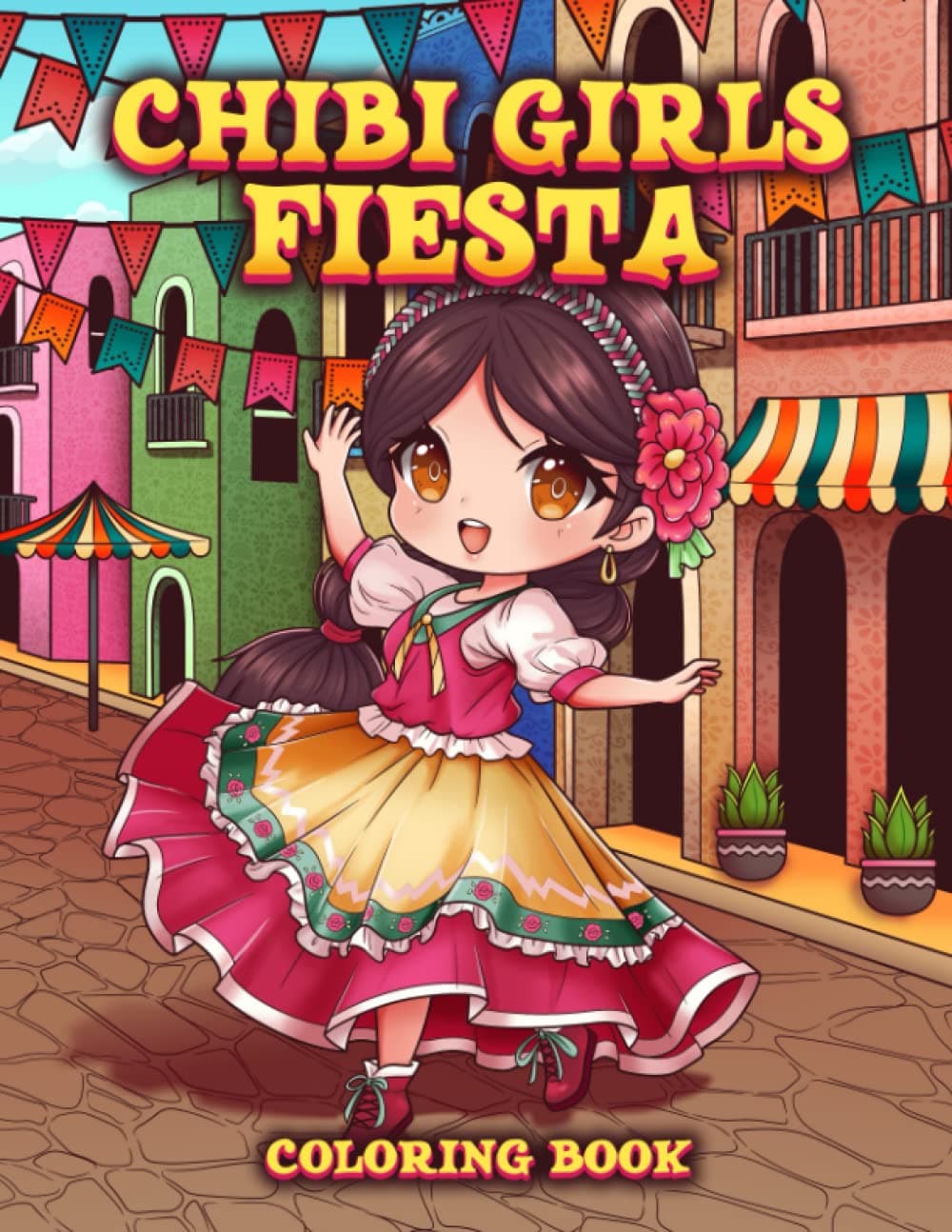 Chibi Girls Fiesta Coloring Book Review - Montessori toy guide